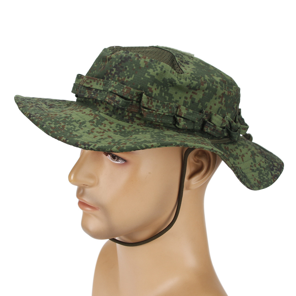 Hunting Outdoor Hats - หมวกบอนนี่ Tactical 2.0 ลายพรางตาข่าย หมวกต่อสู้สำหรับฤดูร้อน ลายมัลติแคม