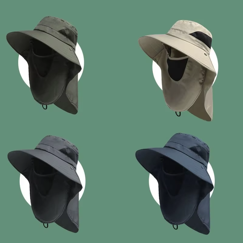 Mens Outdoor Hunting Hats - หมวกกันแดดฤดูร้อน ป้องกันรังสียูวี สำหรับกิจกรรมกลางแจ้ง ล่าสัตว์ ตกปลา เดินป่า