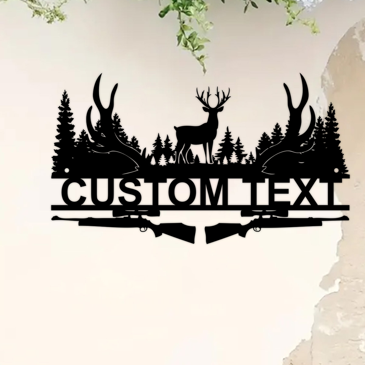 Outdoor Hunting Gifts - ป้ายโลหะห้องโดยสารกวางแบบกำหนดเองของขวัญนักล่ากวางป้ายกวางของตกแต่งห้องโดยสารป้ายล่าสัตว์นามสกุลส่วนบุคคลการตกแต่งกลางแจ้ง