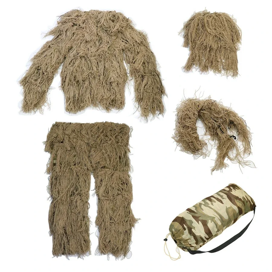 Ghillie Suit Woodland - การล่าสัตว์ Woodland 3D Camo Bionic Sniper