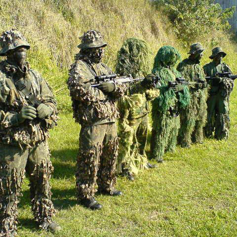Sniper CS Bionic Camouflageเสื - Ghillie Suit Woodland บทวิจารณ์และราคา