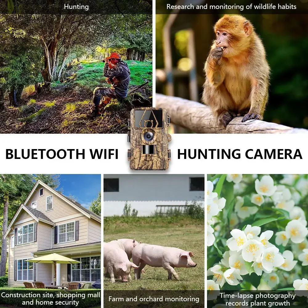 กล้องติดตามสัตว์กันน้ำ 8K WiFi - Outdoor Hunting Camera Wifi บทวิจารณ์และราคา