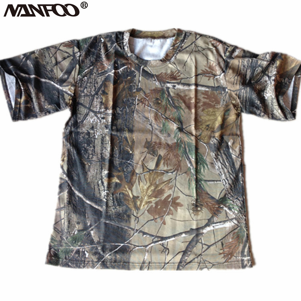 เสื้อยืดแขนสั้นคอกลมสำหรับผู้ช - Hunting Outdoor Shirts บทวิจารณ์และราคา
