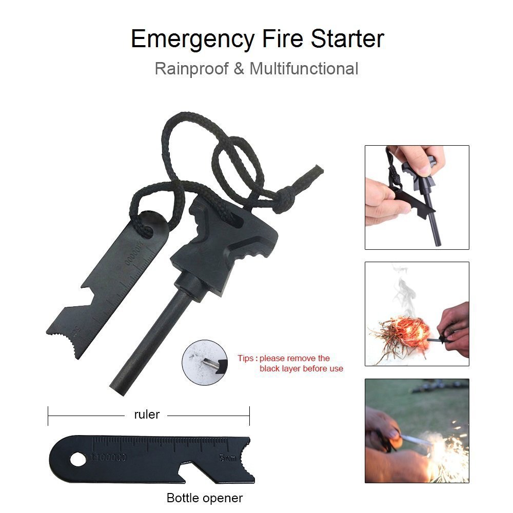 ชุดอุปกรณ์ฉุกเฉินพกพาขนาดกะทัด - Outdoor Hunting Tools บทวิจารณ์และราคา