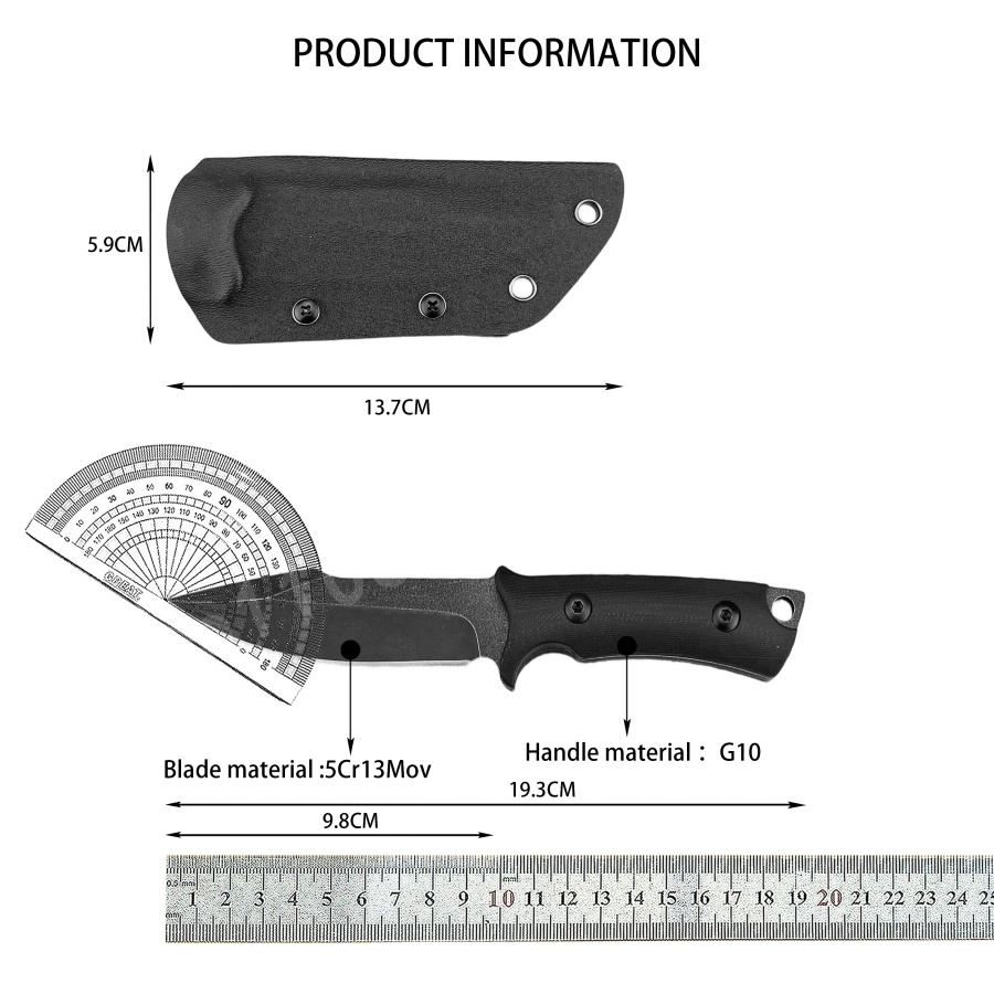 มีดอเนกประสงค์ใบมีดตรงขนาดเล็ก - Outdoor Hunting Gifts บทวิจารณ์และราคา
