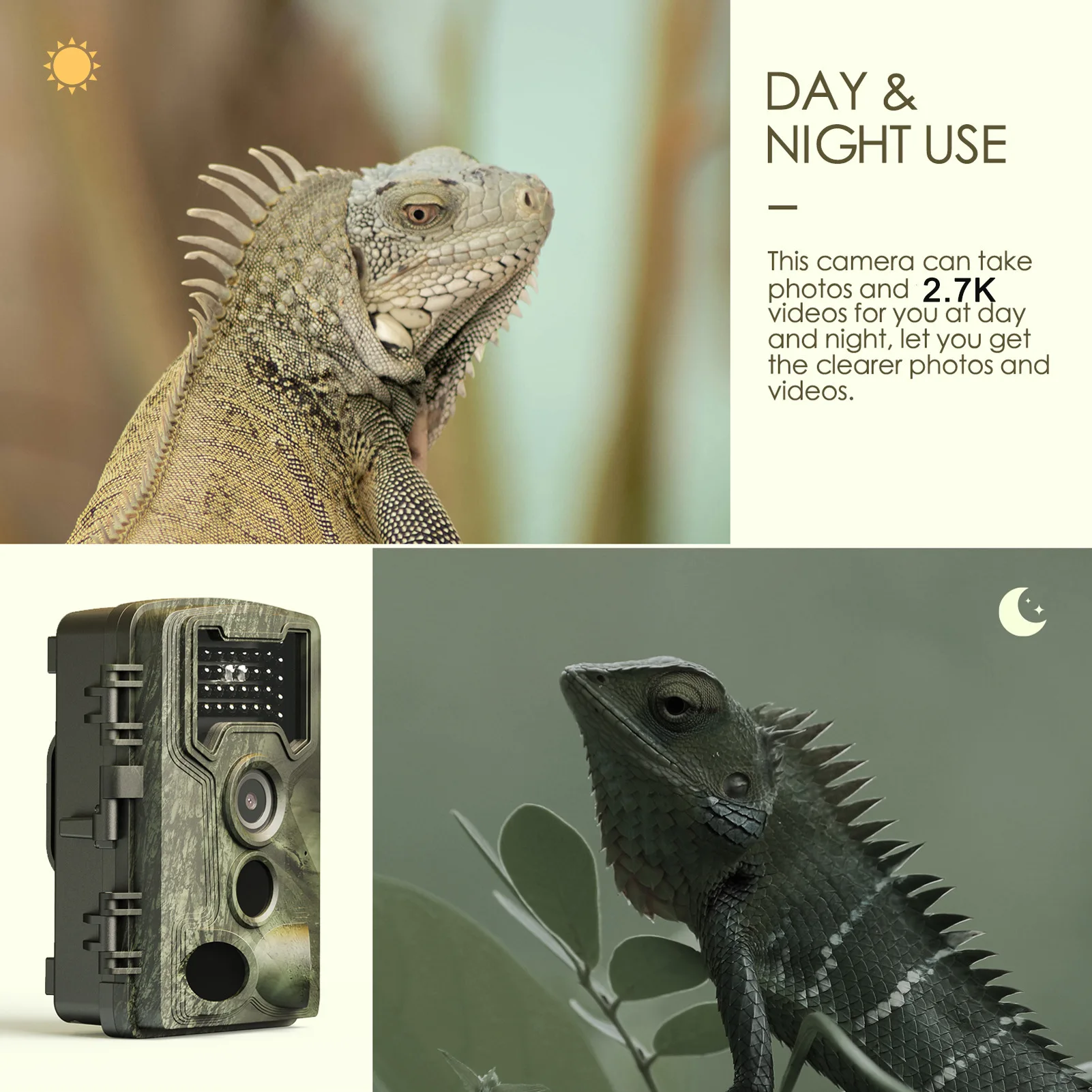 กล้องล่าสัตว์ Trail 58MP 2.7K  - Outdoor Hunting Camera Wifi บทวิจารณ์และราคา