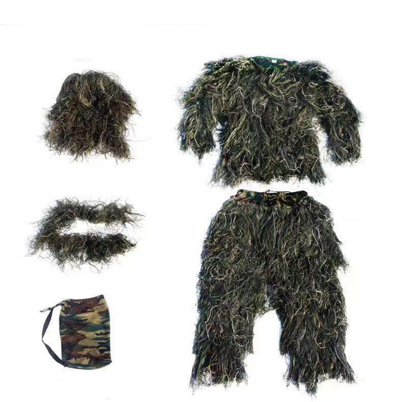 ชุดผีปอบล่าสัตว์ป่าชุดพรางใบไบ - Ghillie Suit Woodland บทวิจารณ์และราคา