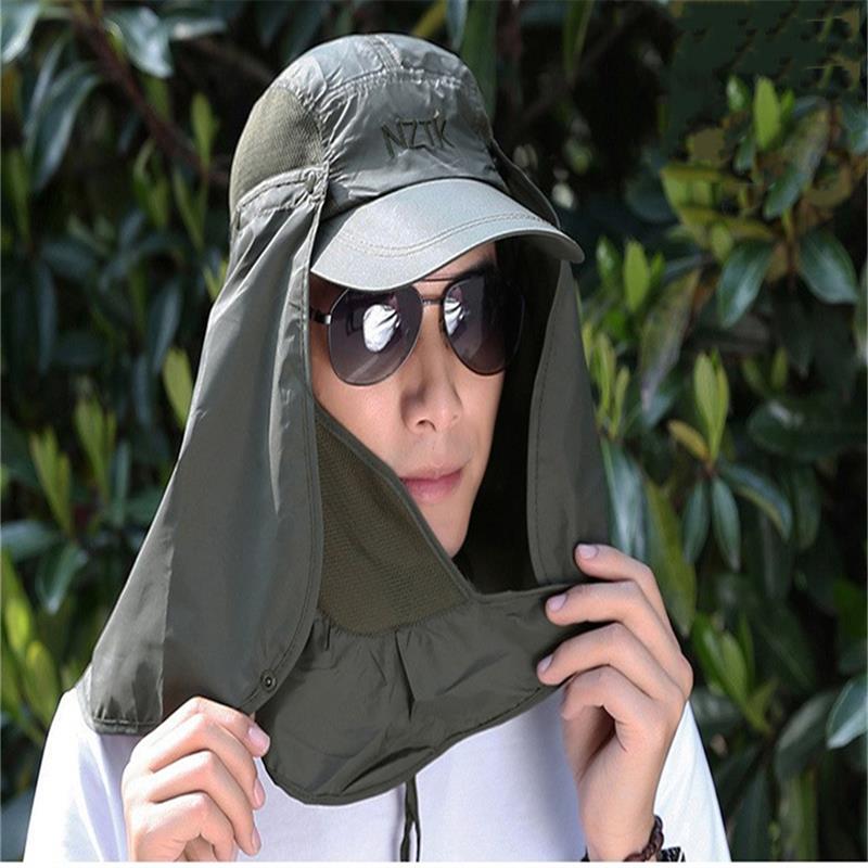 หมวกบังแดดกลางแจ้งป้องกันรังสี - Mens Outdoor Hunting Hats บทวิจารณ์และราคา