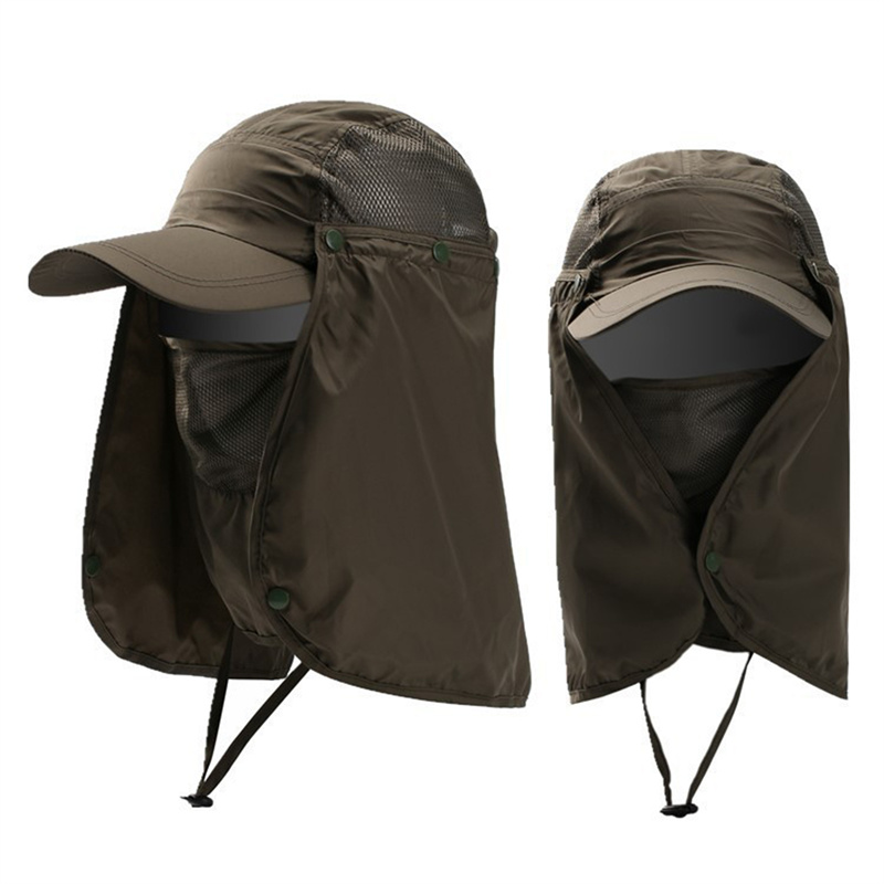 หมวกบังแดดกลางแจ้งป้องกันรังสี - Mens Outdoor Hunting Hats บทวิจารณ์และราคา