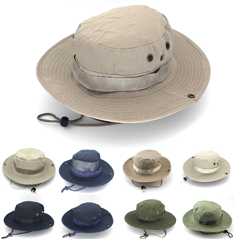 หมวกยุทธวิธีลายพรางหมวกบังแดดส - Mens Outdoor Hunting Hats บทวิจารณ์และราคา
