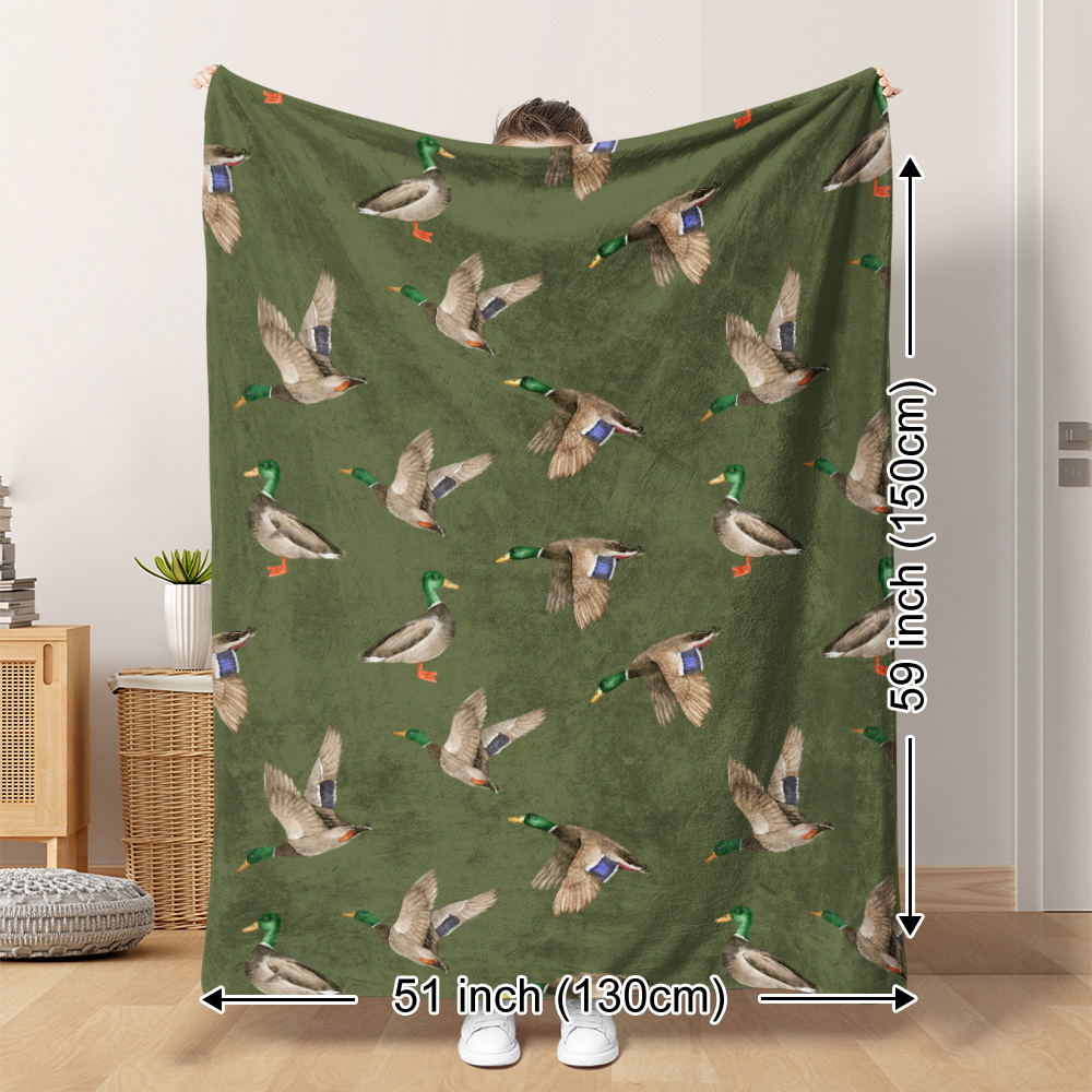 ผ้าห่มขนแกะลายเป็ดมัลลาร์ด สำห - Outdoor Hunting Gifts บทวิจารณ์และราคา