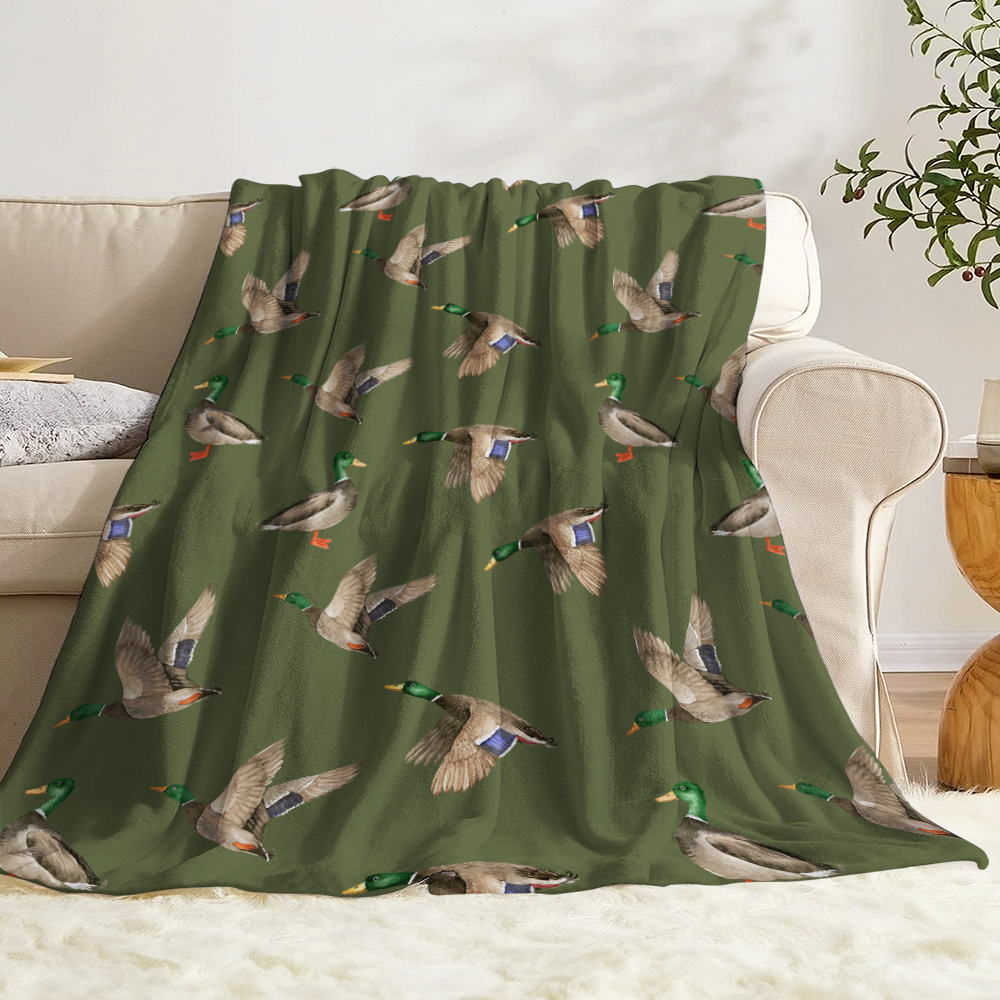 ผ้าห่มขนแกะลายเป็ดมัลลาร์ด สำห - Outdoor Hunting Gifts บทวิจารณ์และราคา