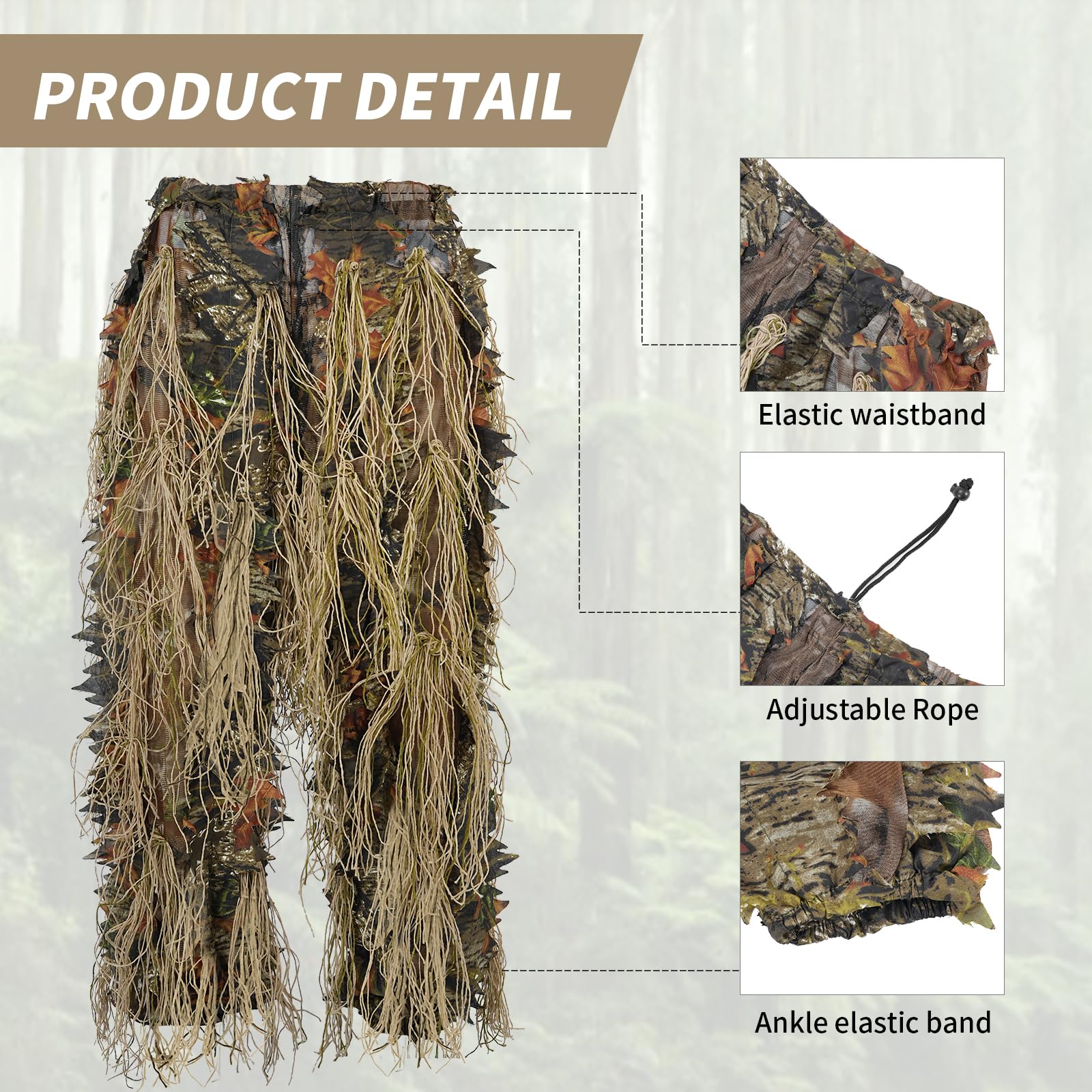 JOAXOR Ghillie สูท Gilly ชุดล่ - Ghillie Suit Woodland บทวิจารณ์และราคา