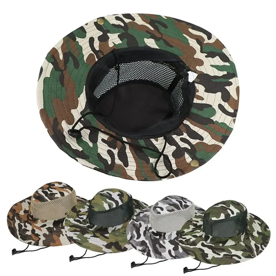 หมวกตกปลา ป้องกันรังสียูวี ลาย - Mens Outdoor Hunting Hats บทวิจารณ์และราคา