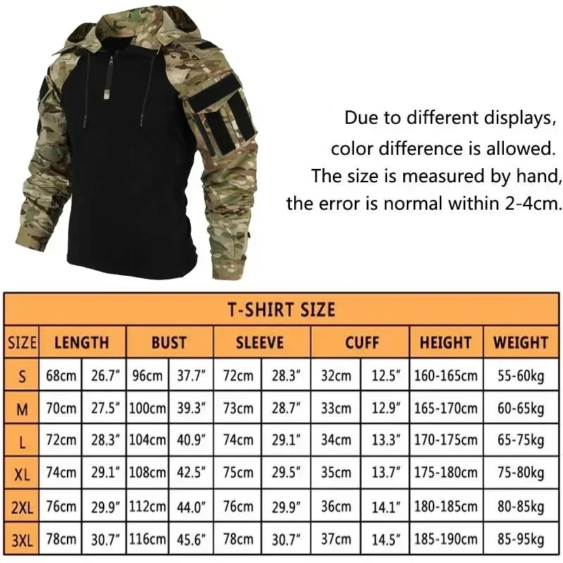 เสื้อยืดผู้ชายแบบซิป 1/4 แขนยา - Hunting Outdoor Shirts บทวิจารณ์และราคา