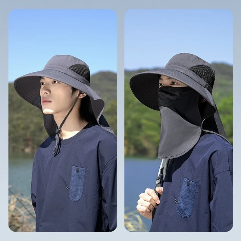 หมวกกันแดดฤดูร้อน ป้องกันรังสี - Mens Outdoor Hunting Hats บทวิจารณ์และราคา