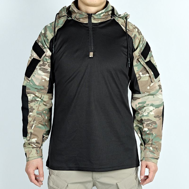 ชุดผู้ชายกลางแจ้งชุดยุทธวิธีกั - Hunting Outdoor Shirts บทวิจารณ์และราคา