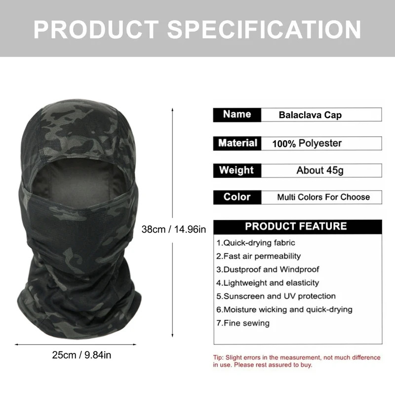 หมวกบาลาคลาวาลายพราง สำหรับปั่ - Hunting Outdoor Hats บทวิจารณ์และราคา